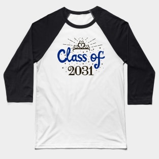 Class of 2031 Grow With Me Baseball T-Shirt